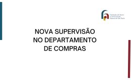 Nova supervisão do departamento de Compras